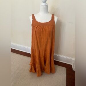 Super cute orange maxi transition to fall! Size L Nordstrom